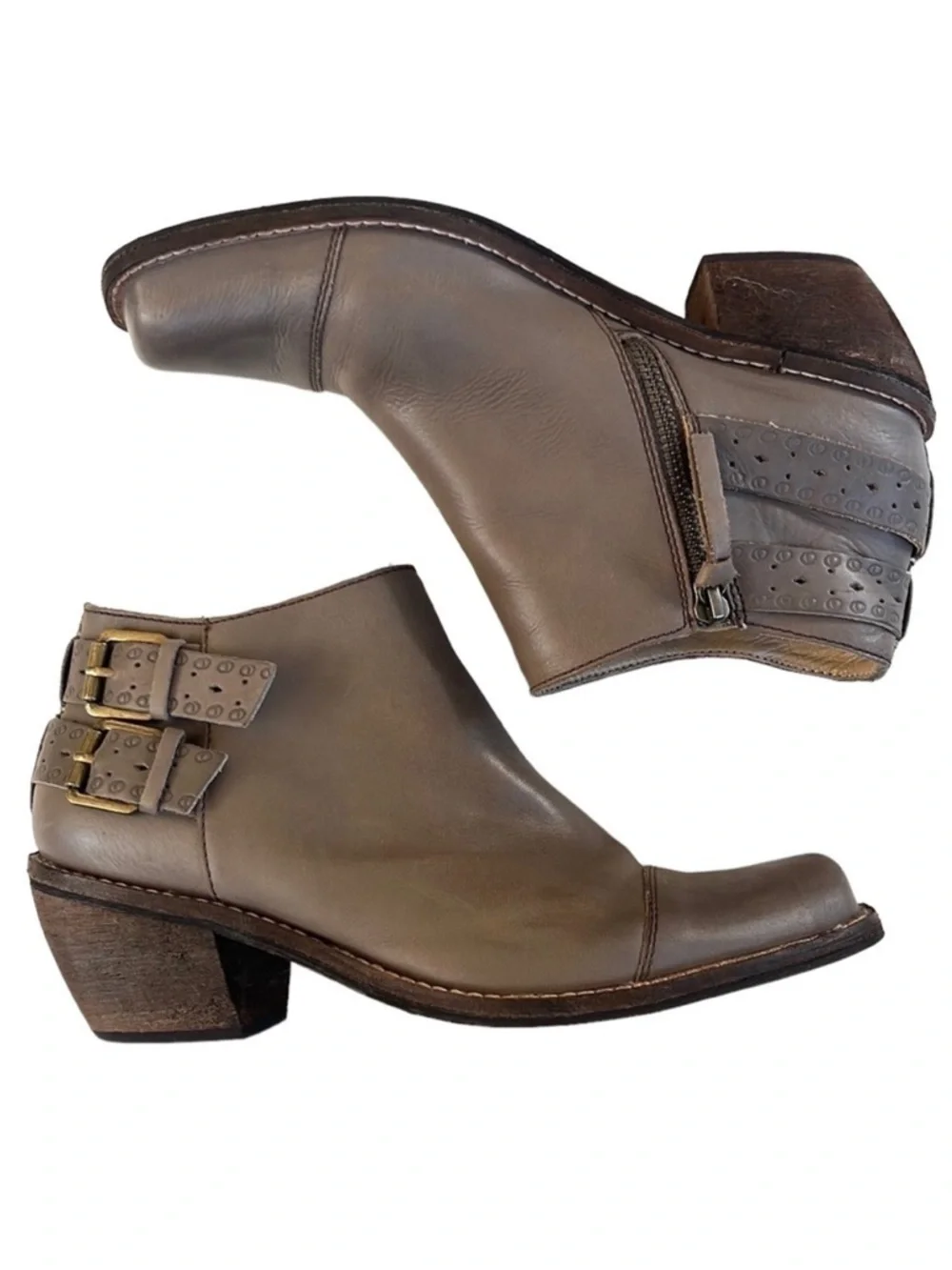 EUC Anthro / Latigo Prema Leather Booties
